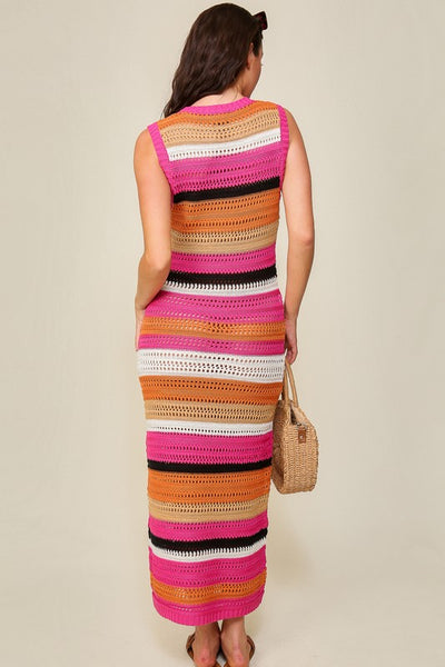 Vibrant Crochet Dress