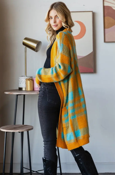 Golden Long Cardi Sweater