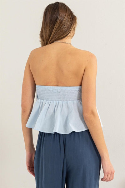 Sweetheart Poplin Tube Top