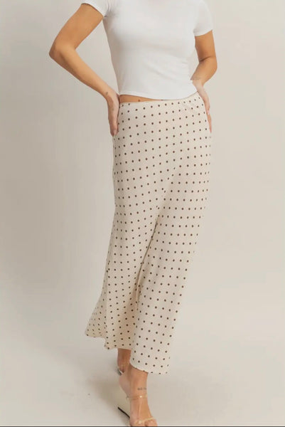 Polka Dot A Line Skirt