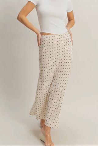 Polka Dot A Line Skirt