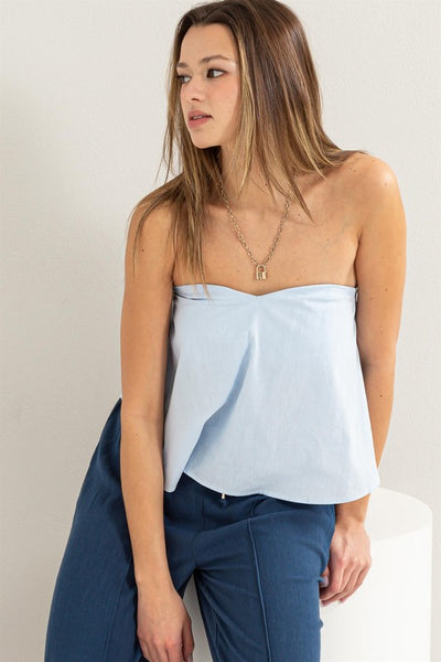 Sweetheart Poplin Tube Top