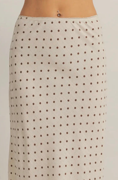 Polka Dot A Line Skirt