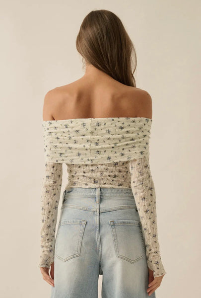 Floral Print Off Shoulder Bodysuit
