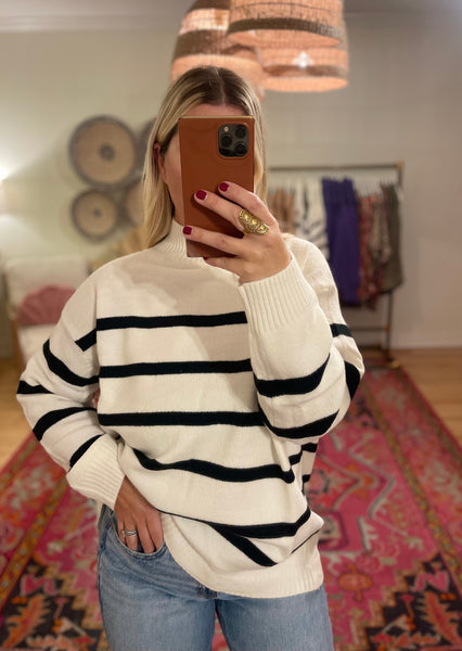 Cozy Coastal Stripe Sweater