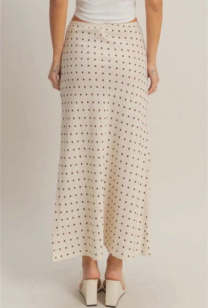 Polka Dot A Line Skirt