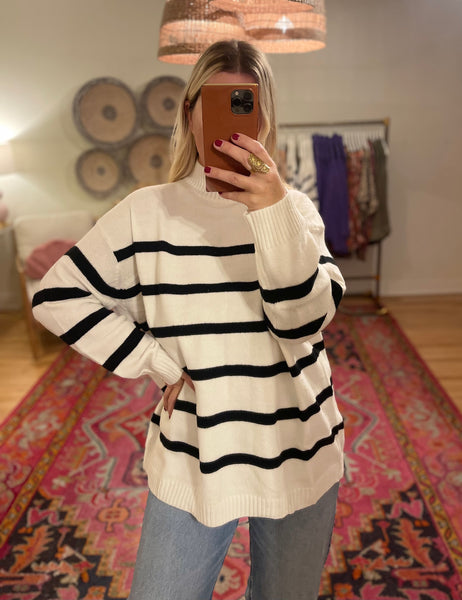 Cozy Coastal Stripe Sweater