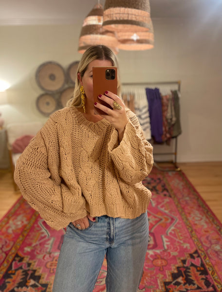 Cable Knit Fall Sweater