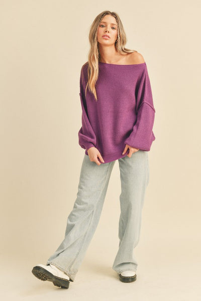 Ava Sweater - French Violet