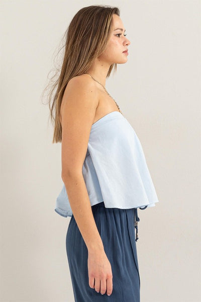 Sweetheart Poplin Tube Top