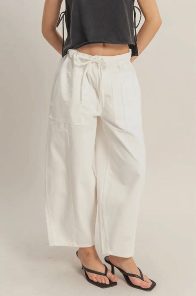 White Barrel Jeans