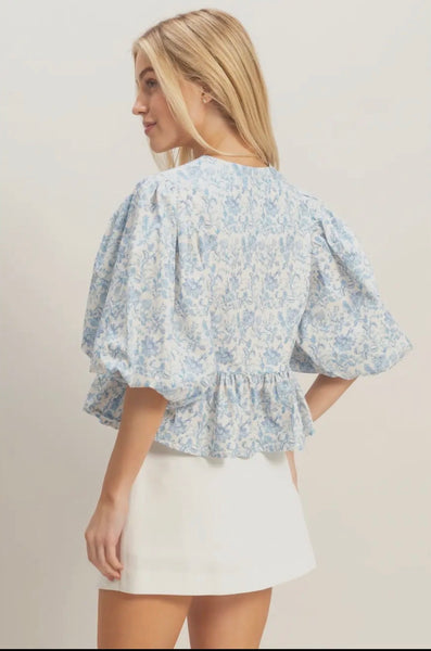 Floral Peplum Top